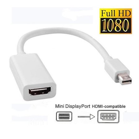 Ny Thunderbolt Mini DisplayPort Display Port DP Hane till HDMI Hona Adapter Konverteringskabel För Apple Mac Macbook Pro Air