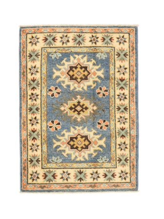 Kazak Fine Matta Orientalisk Orange/Grön (Ull, Afghanistan)