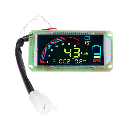 48v 60v 72v Farvedisplay Speedometer Motorcykel Led Hastighedsmåler Industriel