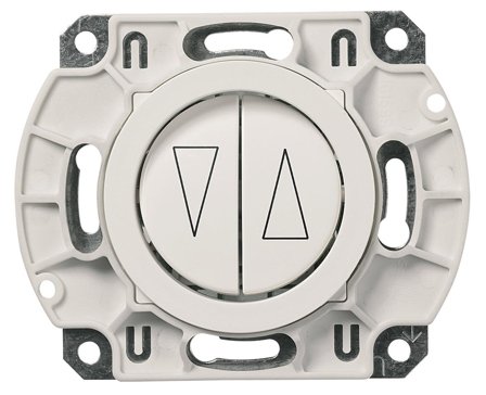 Schneider Electric 183266100 Vippetrykknapp sjalusi, robust, hvit, Strømbrytere & vegguttak