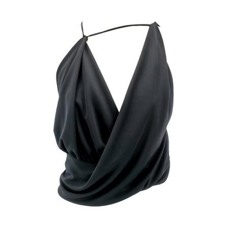 Dondup Sleeveless Tops Sort, Dame