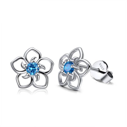 Sterling Silver Sky Flower Örhängen Kollektion