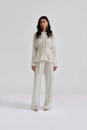 Malina - Carlotta satin pants - XS - Vanilla