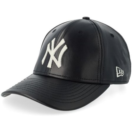 New Era - MLB Svart adjustable Keps - New York Yankees Img Leather 9FORTY M-Crown Black Adjustable @ Hatstore