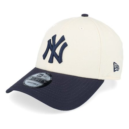 New Era - MLB Beige adjustable Keps - New York Yankees Colour Block 9FORTY Light Terracotta/Navy Adjustable @ Hatstore