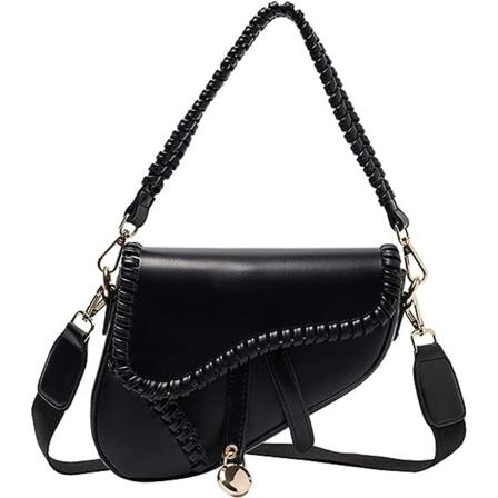 Kxj-women sadel skuldertaske Clutch pung Crossbody tasker til kvinder Læder Cross Body punge Lille Crossbody taske Satchel Tasker Håndtaske Pu læder