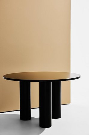 Jotex - Stół Ø120cm Matowy czarny - Colette - Kup Pastill - Meble firmy Jotex