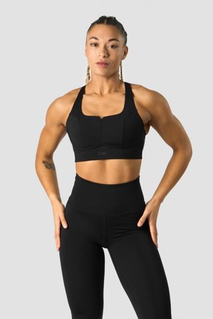 ICANIWILL - Stride Sports Bra Black - Sport-BH - Dam - Träningskläder från ICIW