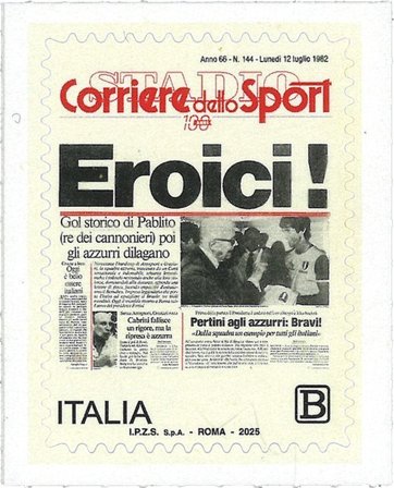 Italien - 100-års jubilæet for Corriere dello Sport - Postfrisk frimærke