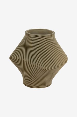 Present Time - Vas Twisted Rib - Grön - Krukor & vaser - Från Homeroom