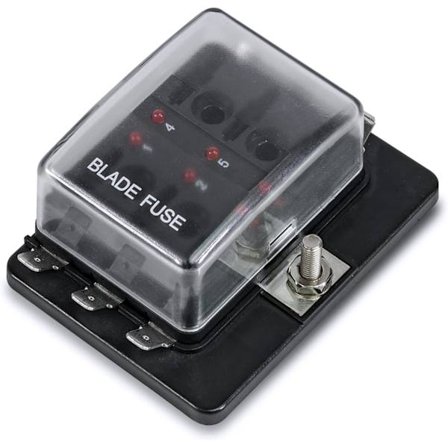 6-veis sikringsboks for bil [ATC/ATO-sikringer] [100 A]