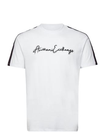 T-Shirt T-shirts Short-sleeved Hvit Armani Exchange*Betinget Tilbud