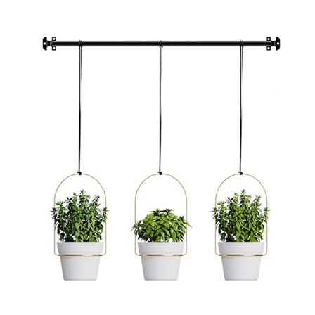 Ripustettava kukkaruukku Kestävä metalli Koristeellinen Tyylikäs Monitoiminen Puutarhan kukkaruukku sisä- ja ulkokäyttöön