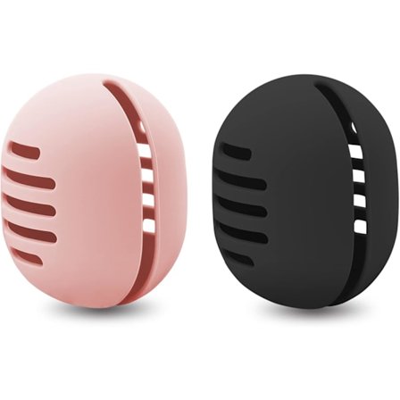 Makeup svamp hållare-2 PCS silikon skönhetssvamp hållare, Makeup svamp resefodral silikon dubbelsidig ventilerad andningsbar Beauty Blender hållare