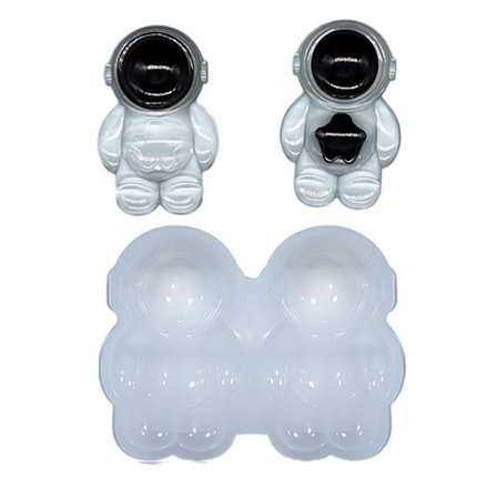 3D Planet Astronaut Ornament Gjutform Harts Gjutform i Silikon för Nyckelring Brosch