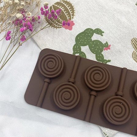 *6 Hål Klubbform Tårtform Silikonform Isbit Choklad*