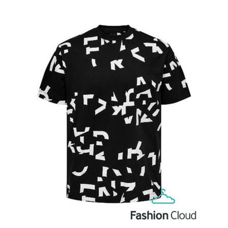 Only & Sons, T-Shirts Zwart, Heren, Maat:M