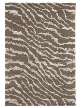Tapis De Laine Animal Camouge Greige Oeko-Tex