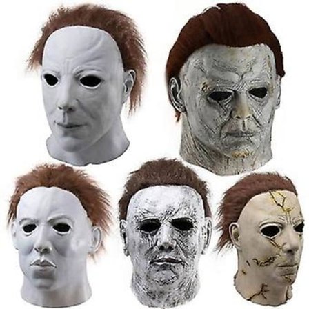 Michael Halloween Horror Maske Myers Fuld Hoved Masker Til Halloween Karneval Kostume Fest Kostume Skræmmende Maskerade Latex Maske (lysende maske)