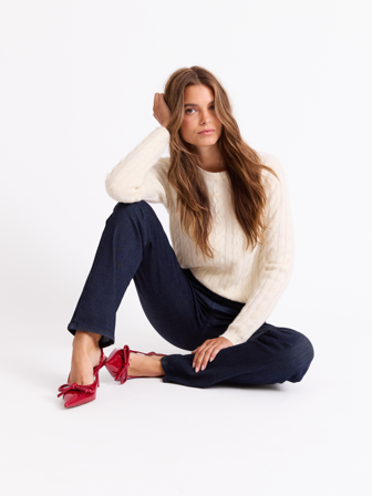 MATCH - Alix genser - Jean Paul - Str. XXL - Dame - Gensere & Cardigans - Hvit - 100% ull