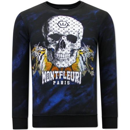 True Rise Skull Tiger Tjocktröja Herr - 3680 - Svart svart, Herr Tröjor, Herr, Storlek: 2XL