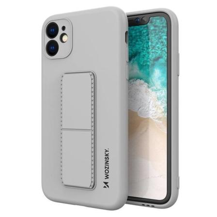 Wozinsky Galaxy A22 5G Skal Kickstand Silikon - Grå
