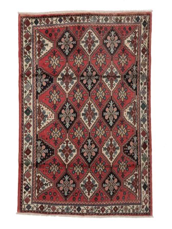Afshar Shahre Babak Teppe Orientalsk Svart/Mørk Rød (Ull, Persia/Iran)