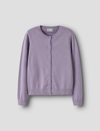 name it Nkfvalane Ls Knit Card Noos - Purple - 116