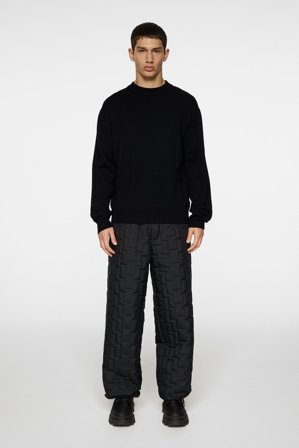 J.Lindeberg - Kino Merino Crew - Fashion - Black - Men - S