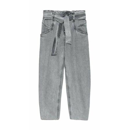 Gaëlle Paris, Tapered Trousers Grijs, Dames, Maat:W30