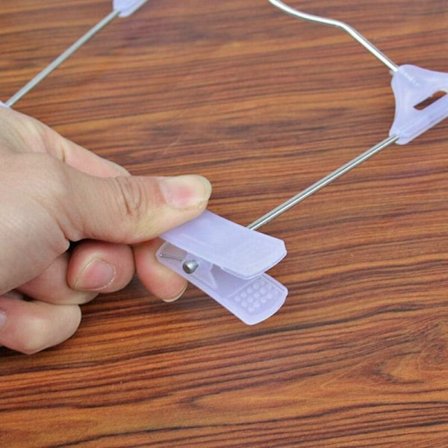 Byxor, kjolar, galgar utrymmesbesparande - halkfria tjocka plastbyxgalgar för vuxna-30 (färg: vit)