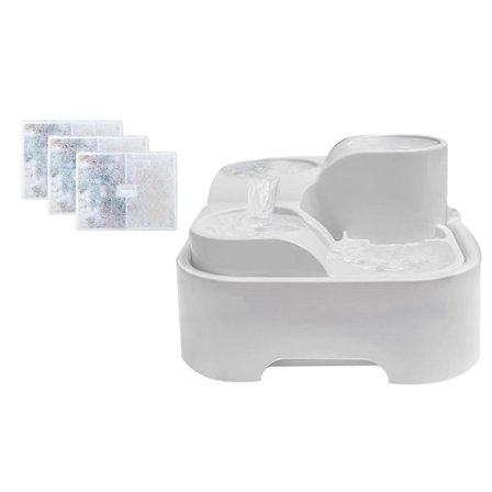 Katt Vannfontene, Drikkefontene for Kjæledyr, Ultra Stille Katte Vannskål, for Små og Mellomstore Katter