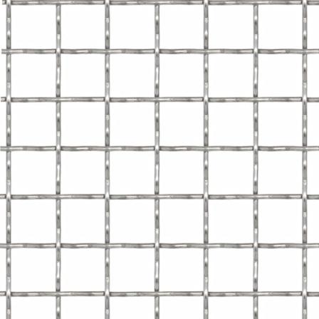 Vidaxl Nätpanel Rostfritt Stål 100x85 Cm 21x21x2,5 Mm Silver