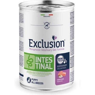 Exclusion Veterinary Diet Formula Intestinal Per Cuccioli