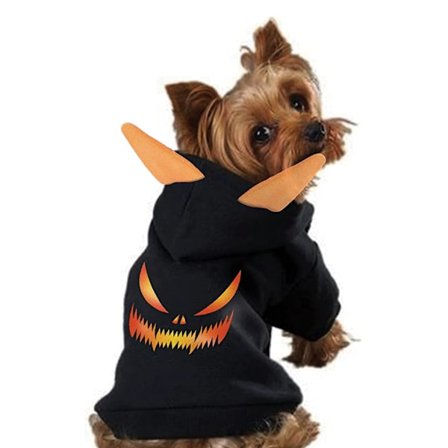 Halloween-kostyme for hund, katt, kjæledyr Halloween-klær - Fleece