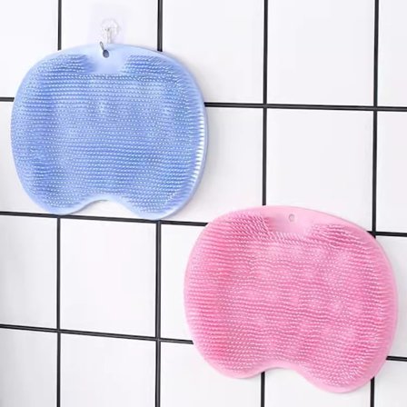 2 stk fotrensere for dusjen, silikonbørste for fotrengjøring, silikonfotmassasjeapparat, silikonfotrenser for rengjøring og massasje av føtter i ...