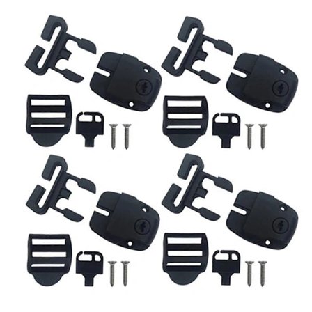 1 Sæt Spabad Låg Klemmer Plast Lås Spænde Med Nøgle Udskiftningstilbehør Spa Låg Rem Klemme Badekar Låg Lås Husholdningsartikler Kaesi