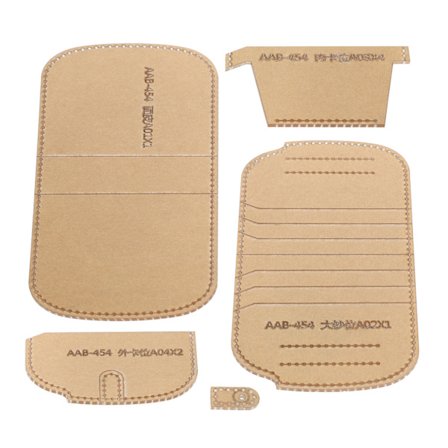 Lyhyt lompakko akryylimalli lompakko stencil DIY muotti työkalu nahka käsityömalli