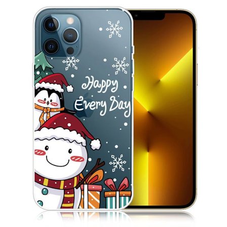 Joulu iPhone 13 Pro Max tapauksessa - Pingviini Lumiukko