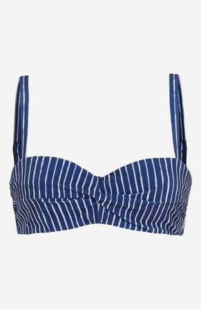 Cellbes of Sweden - Bikini-bh i blå / stripete for damer i størrelse 70D