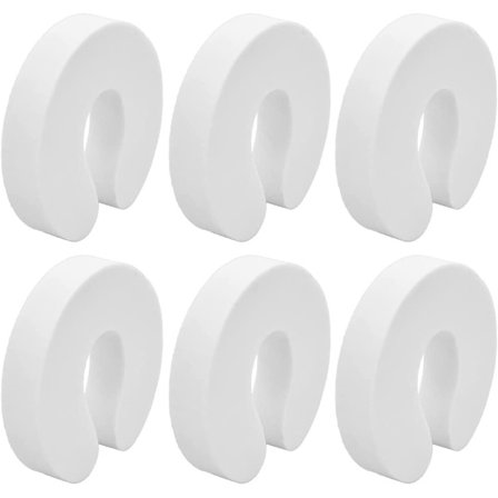 6 stk. dørstopper i skum for barn - Sikkerhetsdørstopper for barn - Fingerbeskyttelse