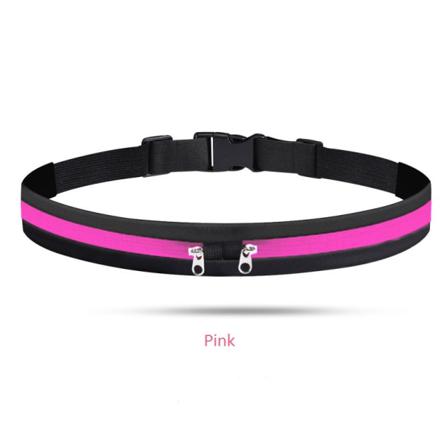 Svart Sportbälte Joggning,resa,träning. Svart One Size Pink