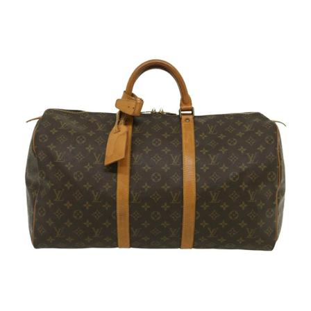 Louis Vuitton Vintage, Pre-owned Keepall 50 Bag Grijs, Dames, Maat:ONE Size