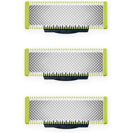 Philips Udskiftningsblade, til OneBlade elektrisk shaver og trimmer, holdbart rustfrit stål, kant og barbering, 3 stk., Model QP230/50