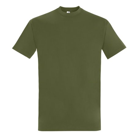 SOLS Imperial Herr T-shirt Kort Ärm Kraftig Vikt M Mörk Khaki