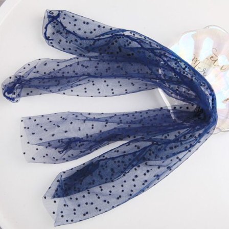 Dot Lace Sock Transparent Mesh Sokker NAVY