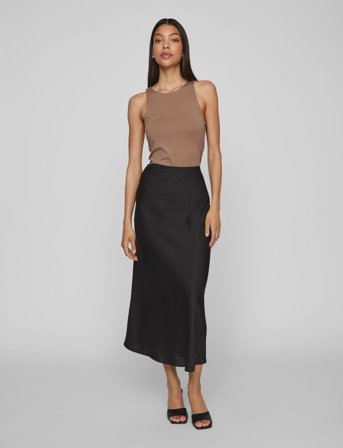 Vila | Viellette Hw Midi Skirt - Noos | 36