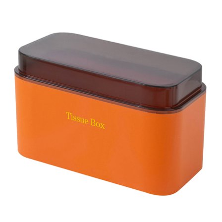 Veggmontert vanntett tørkepapirholder, stor kapasitet, avrundet hjørnedesign, oransje