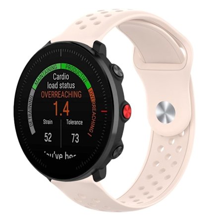 22mm Polar Vantage M silikon se bandet - Light Pink