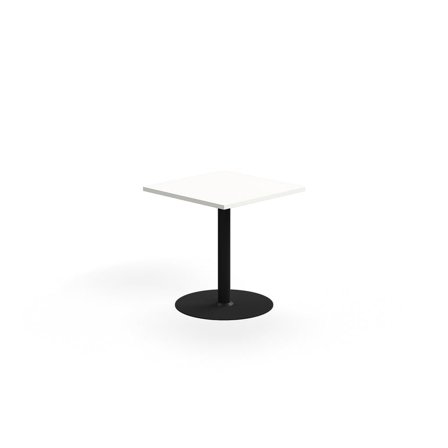 Bord VERTICUS, 700x700x720 mm, svart/vit